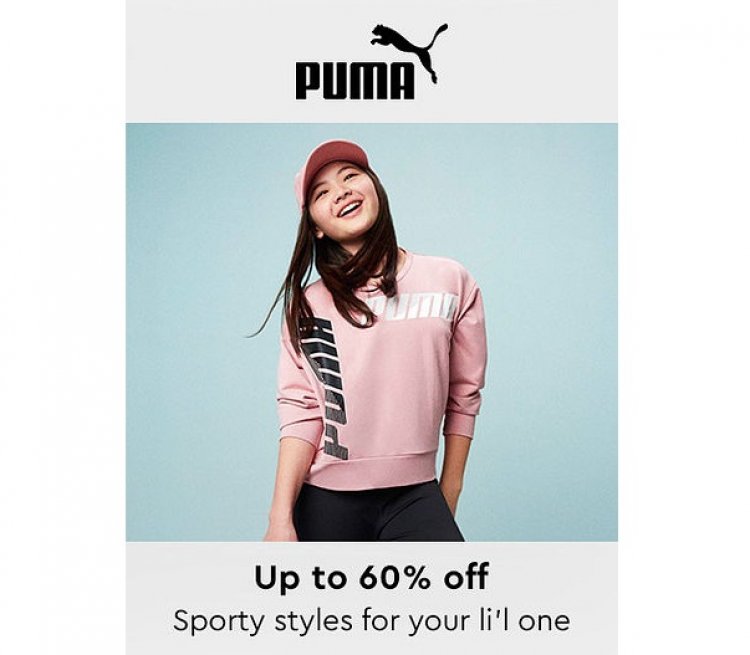 Up to 60% off on Puma Kids Brand