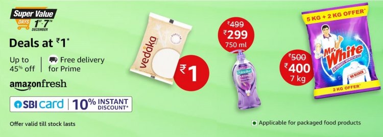 Up to 45% off on Amazon Fresh