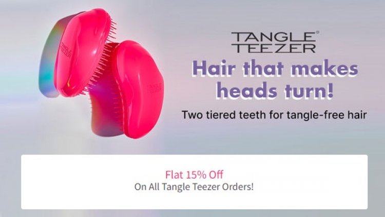 Flat 15% off on Tangle Teezer products