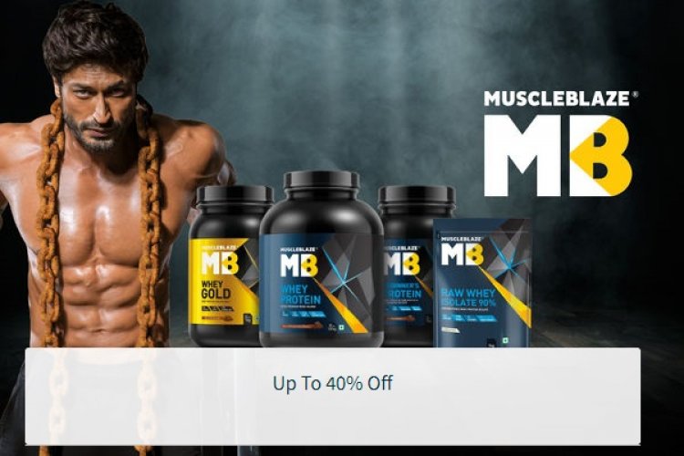 Up to 50% off on MuscleBlaze products