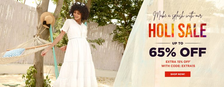 Holi sale - Up to 65% off on women's western wear