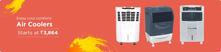 Holi Sale : Air Coolers Starting at Rs.3864