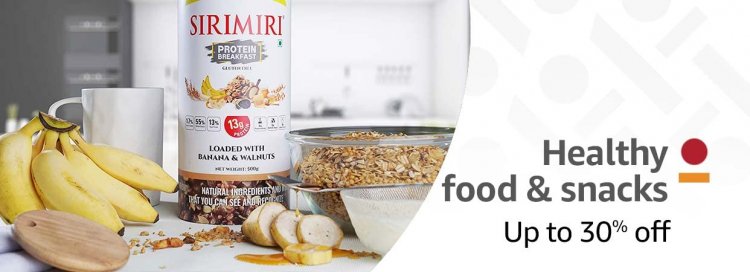 Up To 30% off on Healthy Food and Snacks