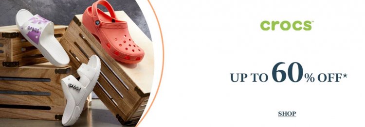 Up To 60% off on Crocs