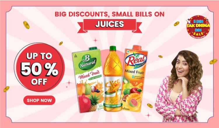 Up To 50% off on Fruit Juices