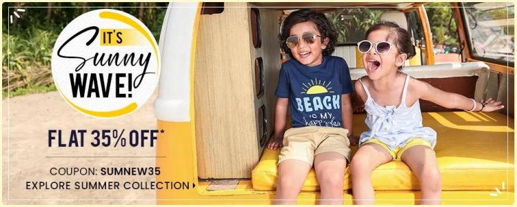 Flat 35% off on Kid's wear