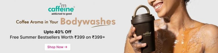 Up To 40% off on mcaffeine products + Free summer Bestseller worth Rs.399 on Rs.399+
