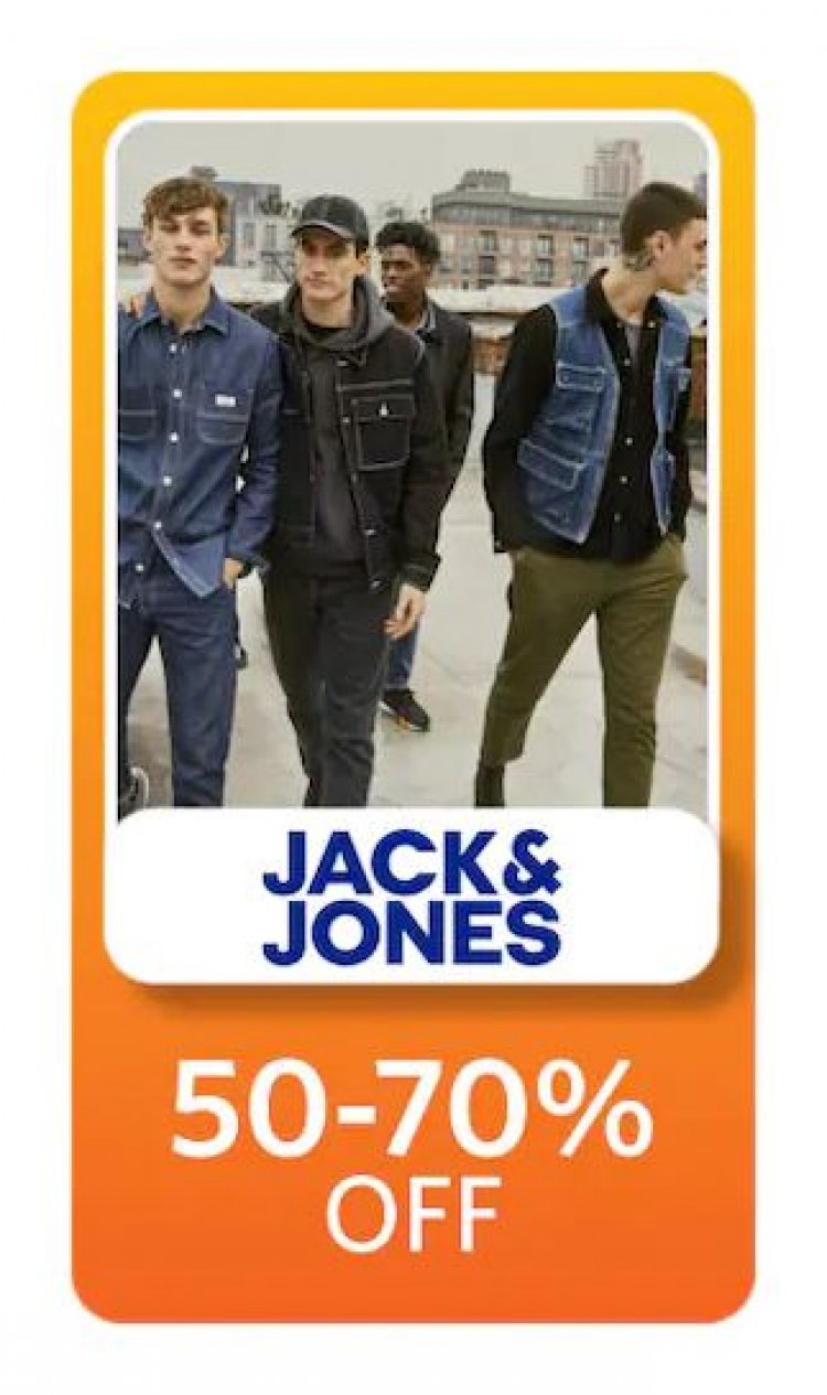 50-70% off on Jack & Jones