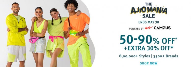 The Ajio Mania Sale : 50-90% off