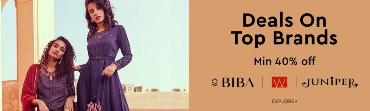 Min 40% off on Top brands