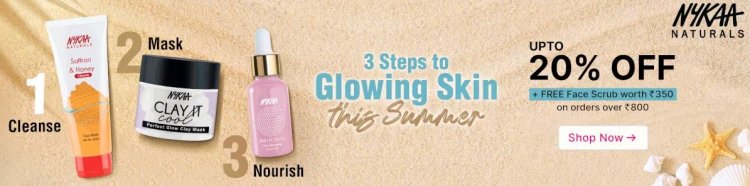 Up To 20% off on Nykaa Naturals products