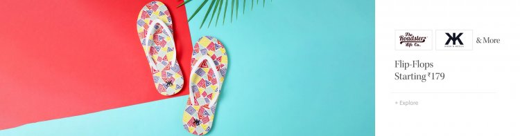 Flip Flops starting at Rs.179