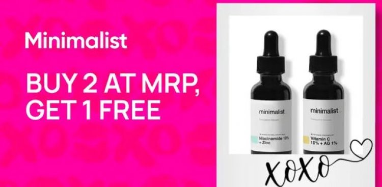 Buy 2 Get 1 Free on Minimalist products
