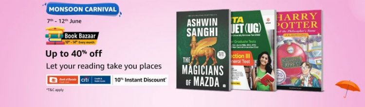 Monsoon Carnival: Up To 40% off on Books