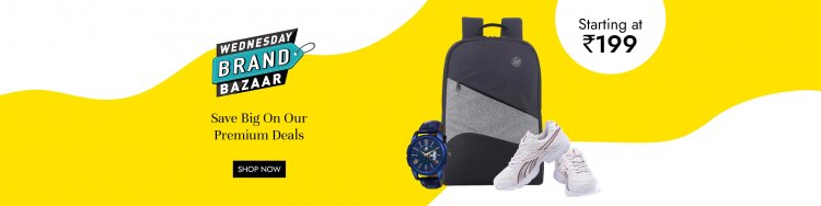 Wednesday Brand Bazaar Sale: Starting at Rs.199