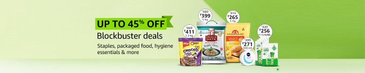 Blockbuster Deal: Up To 45% off on Grocery & more