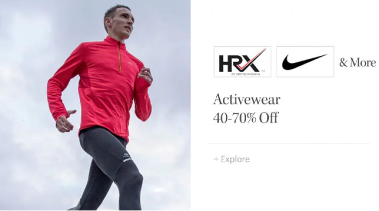 Get 40-70% off on Active Wear
