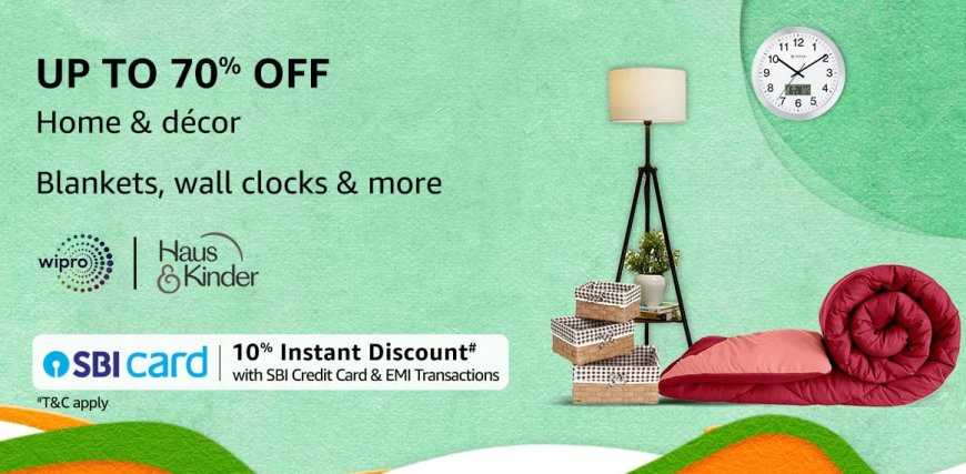 Up to 70% off on Home & Decor products