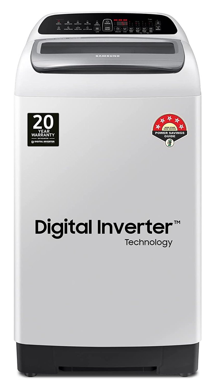 Samsung 6.5 Kg 5 Star Inverter Fully-Automatic Top Load Washing Machine At just Rs. 15,990 [MRP 22,050]