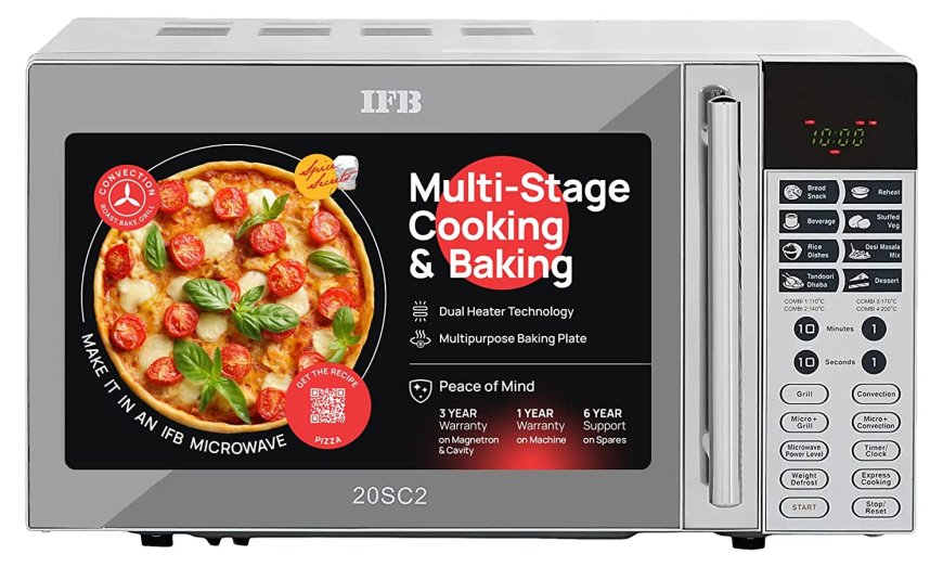 IFB 20 L Convection Microwave Oven (Metallic Silver) At just Rs. 10,690 [MRP 14,490]