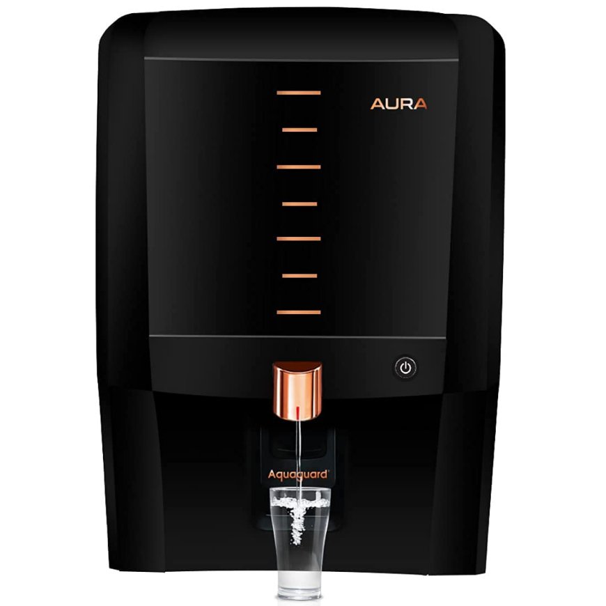 Aquaguard Aura 7L RO+UV+Taste Adjuster Water Purifier (Black) At just Rs. 13,906 [MRP 23,000]