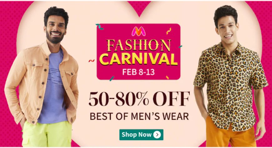 Fashion Carnival: 50-80% off on Men's Wear