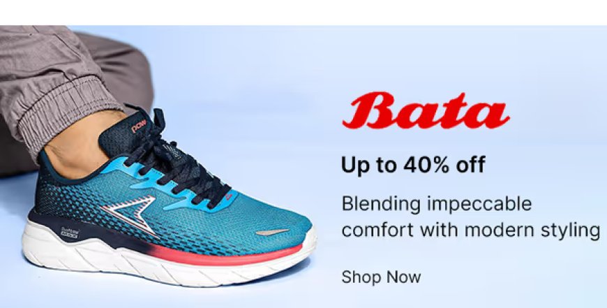 Up to 40% off on Bata Footwear