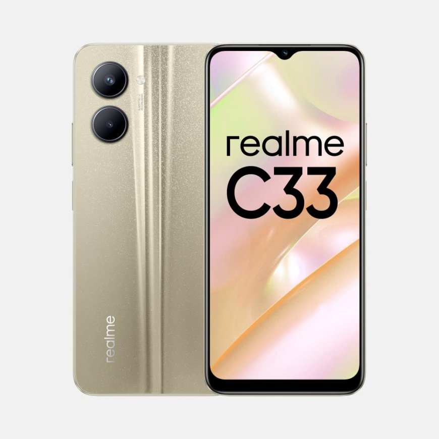 Realme C33 (Sandy Gold, 3GB RAM, 32GB Storage) At just Rs. 8999 [MRP 11,999]