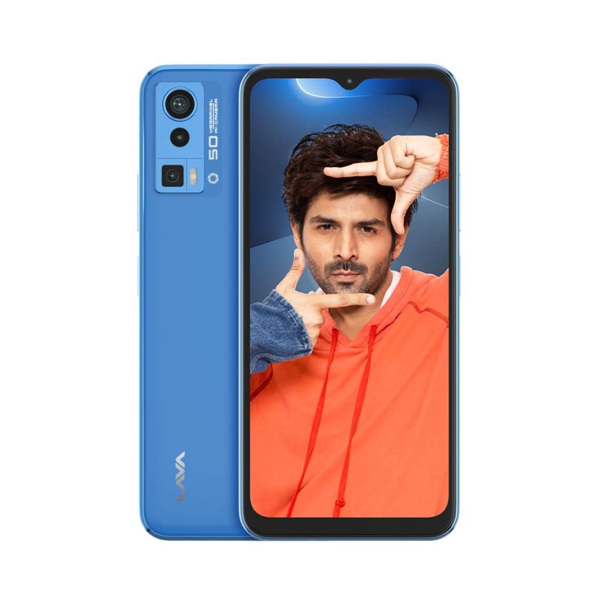 Lava Blaze Pro (Glass Blue, 4GB RAM, 64GB Storage) At just Rs. 9869 [MRP 12,999]