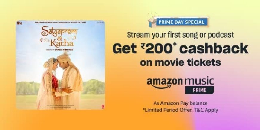 Amazon Prime Day Special: Get ₹200 Cashback on Movie Tickets!