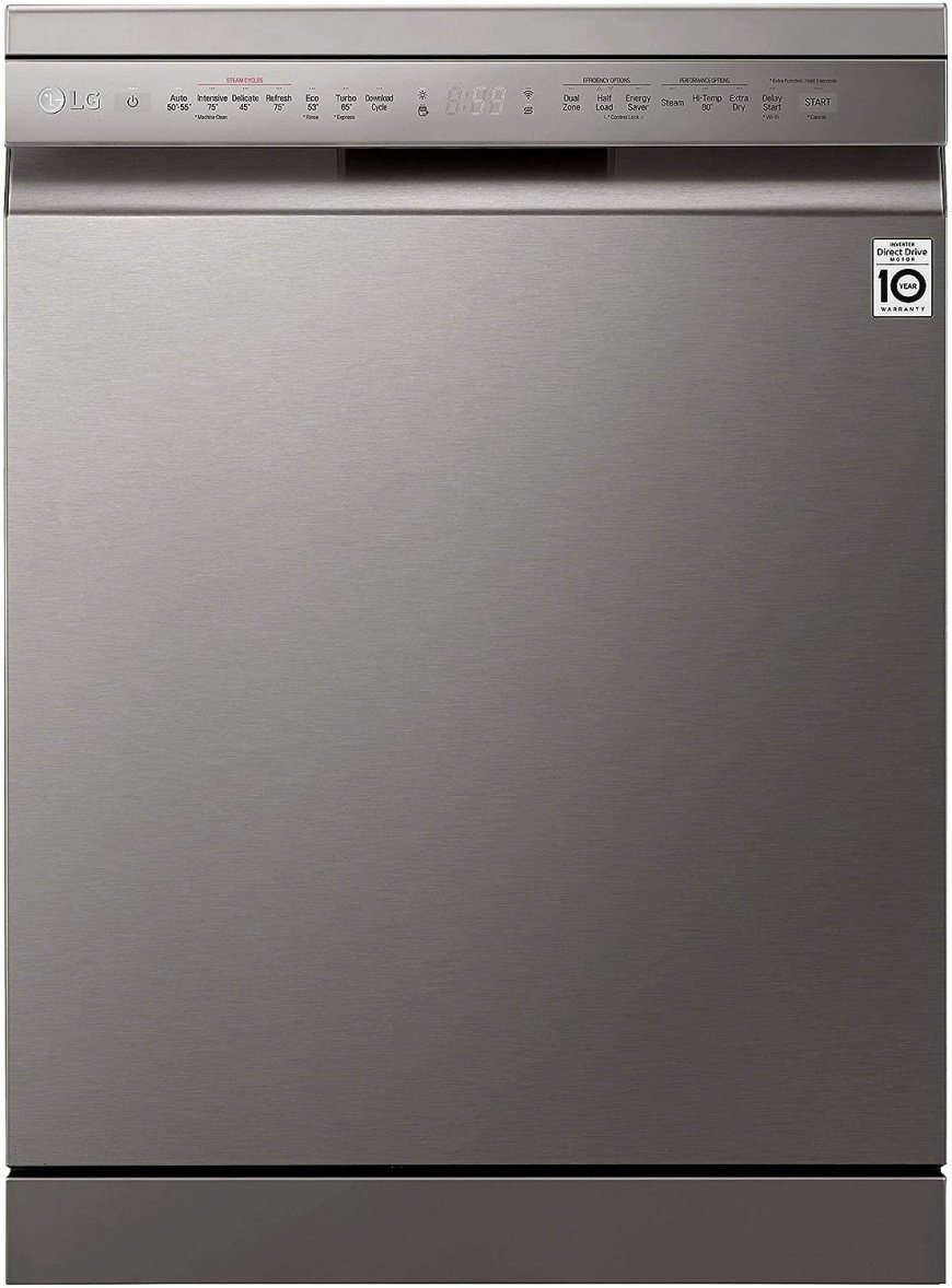 LG 14 Place Settings Wi-Fi Dishwasher (Silver) At just Rs. 52,990 [MRP 74,999]