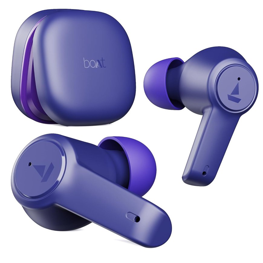 boAt Airdopes 413ANC True Wireless Bluetooth Earbuds (Verve Purple) At just Rs. 2299 [MRP 4990]
