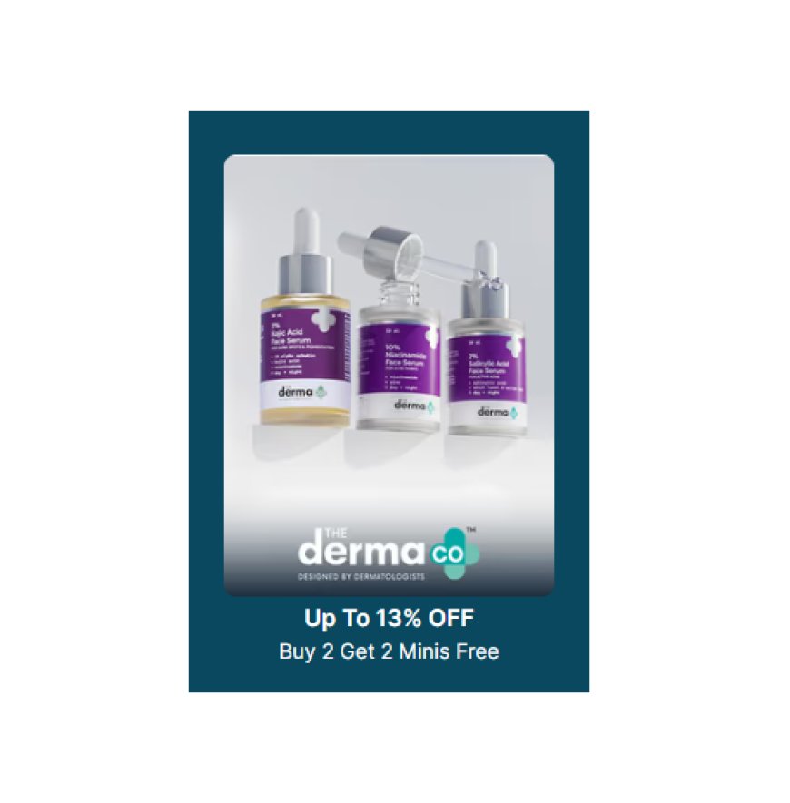 Up to 13% off on The Derma Co. products