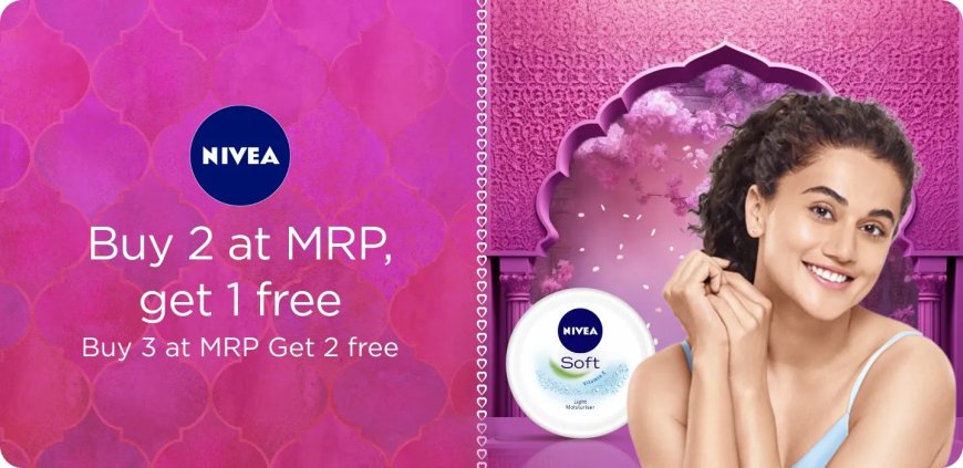 Buy 2 Get 1 Free on Nivea products