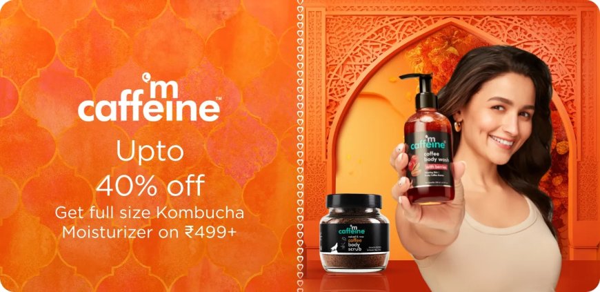 Up to 40% off + Free Moisturizer on Rs. 499+ on mCaffeine products