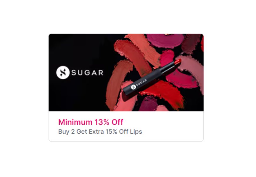 Minimum 13% off on Sugar products