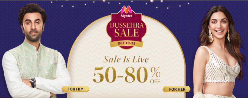 Dussehra Sale: 50-80% off on Fashion & Lifestyle