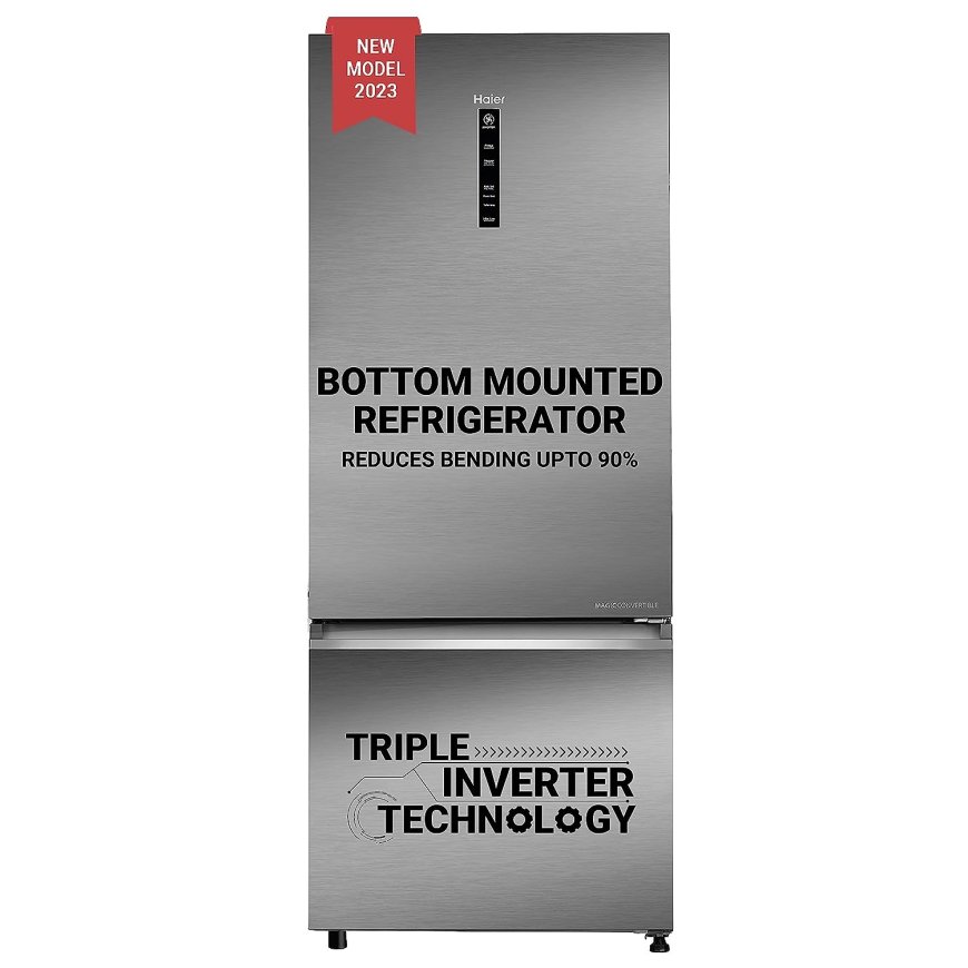 Haier 445 L 2 Star Convertible Inverter Bottom Mount Refrigerator At just Rs. 53,990 [MRP 73,990]