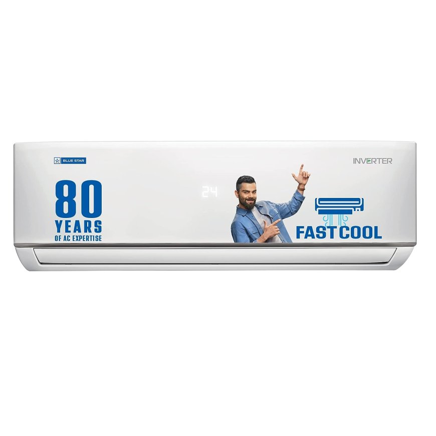 Blue Star 1.5 Ton 4 Star Convertible 4 in 1 Inverter Split AC (White) At just Rs. 40,990 [MRP 69,500]