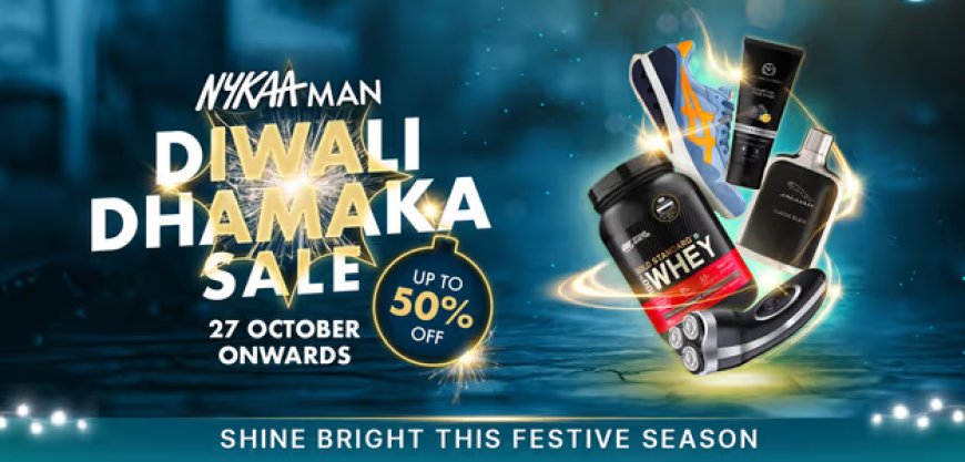 Nykaa Man Diwali Dhamaka Sale: Up to 50% off on Grooming products