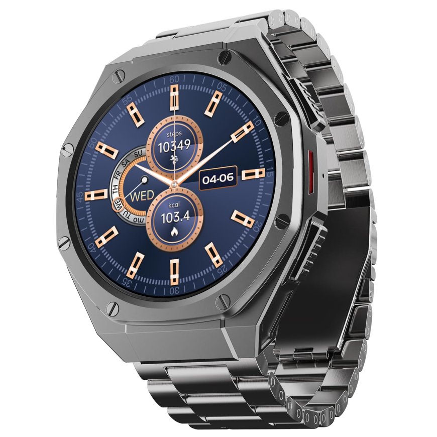 boAt Enigma X600 Smartwatch (Classic Silver) At just Rs. 4299 [MRP 12,999]