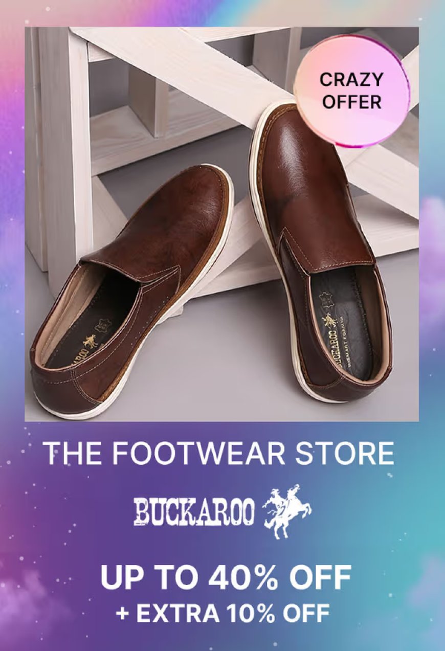 Up to 40% off + Extra 10% off on Buckaroo Footwear