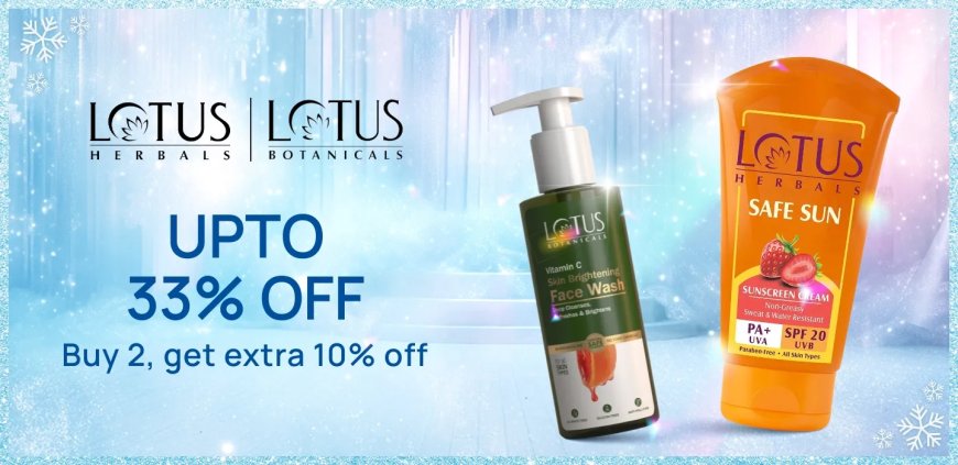 Up to 33% off on Lotus products