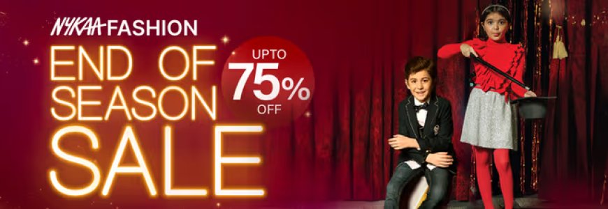 End of Season Sale: Up to 75% off on Kids Wear