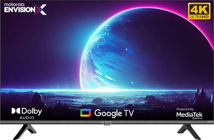 Motorola EnvisionX 165 cm (65 inch) 4K Ultra HD LED Smart Google TV At just Rs. 38,499 [MRP 63,999]