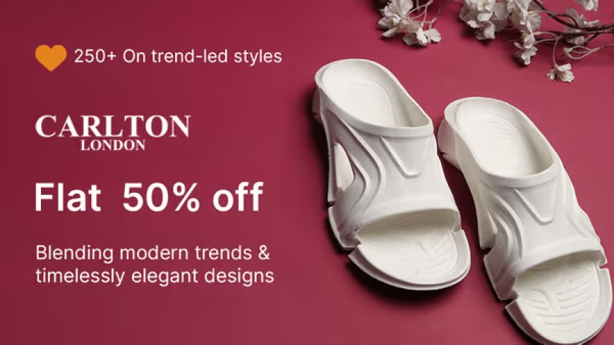 Flat 50% off on Carlton London Brand