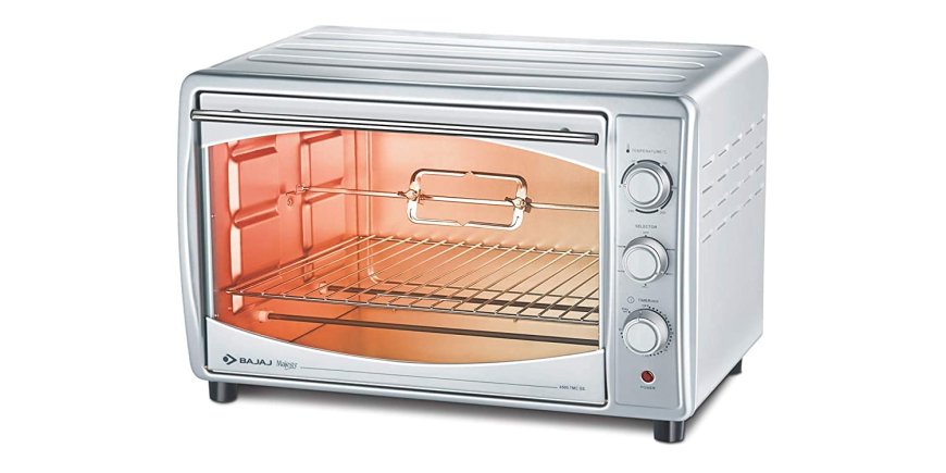 Bajaj Majesty 45 L Oven Toaster Grill (Silver) At just Rs. 9499 [MRP 14,200]