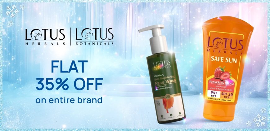 Flat 35% off on Lotus products