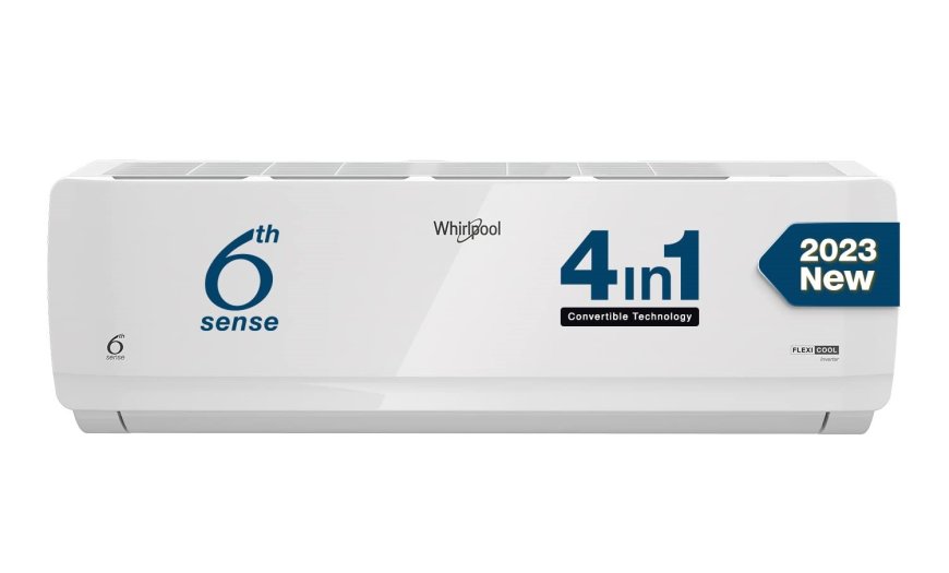 Whirlpool 1 Ton 5 Star 4-in-1 Convertible Cooling Split Inverter AC At just Rs. 30,990 [MRP 64,200]