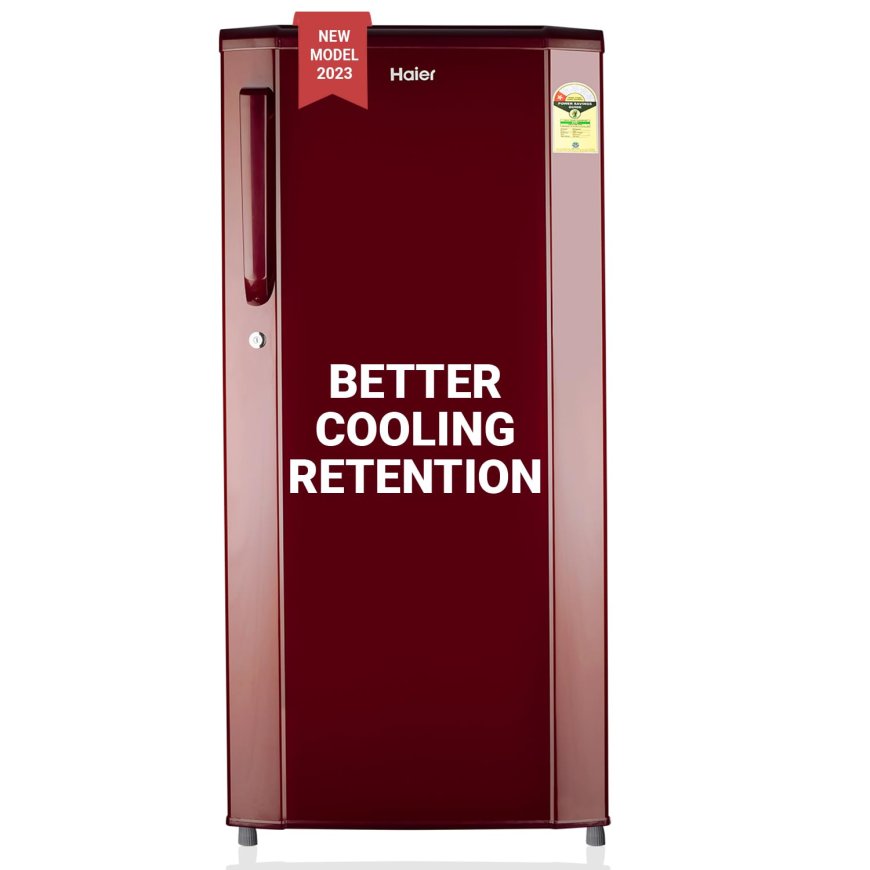 Haier 165 L 1 Star Direct Cool Single Door Refrigerator (Red Steel) At just Rs. 10,990 [MRP 14,990]